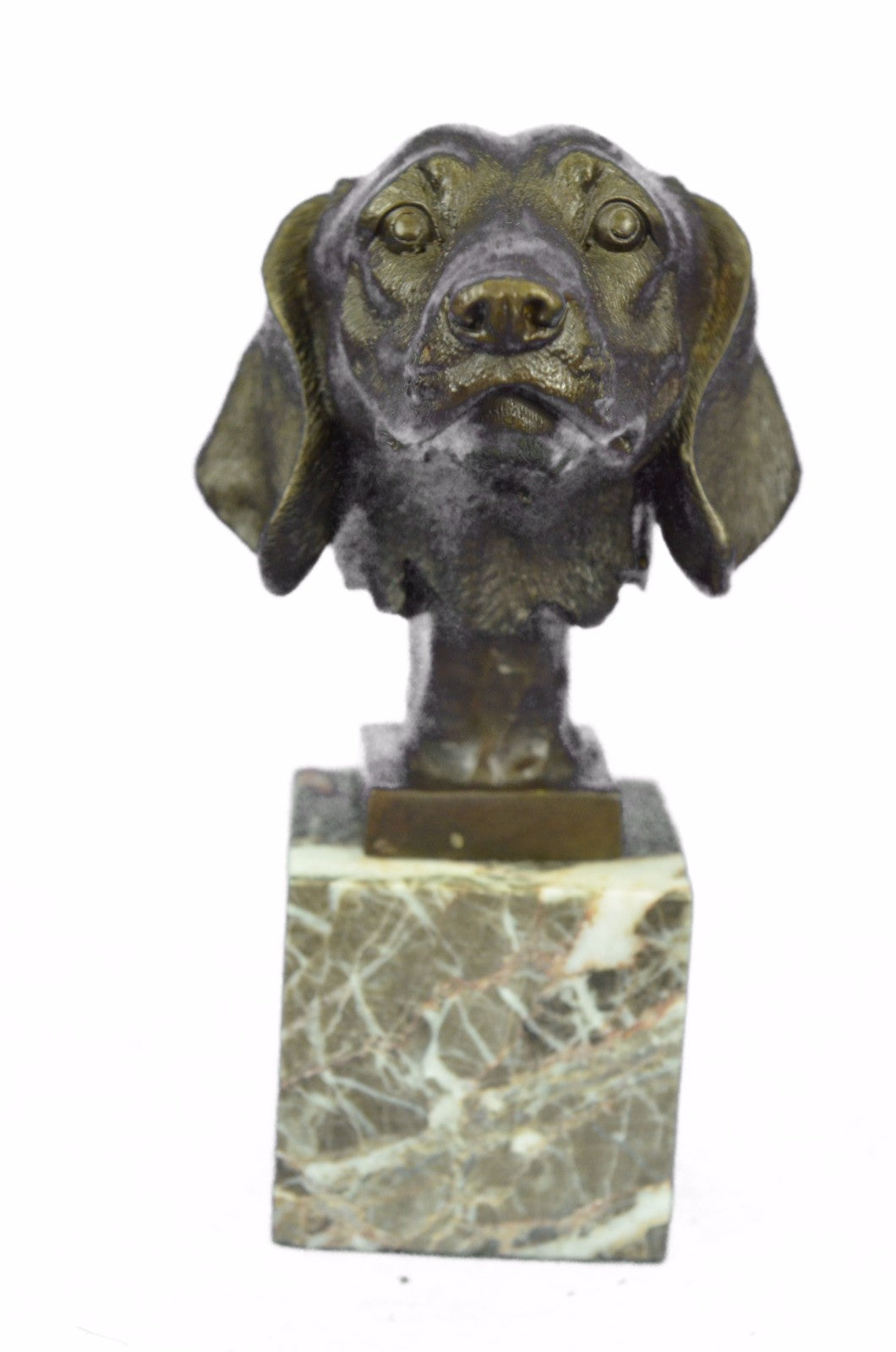 Art Deco Beagle Dog Bronze Sculpture Bookend Statue Book End Figurine Snoopy NR