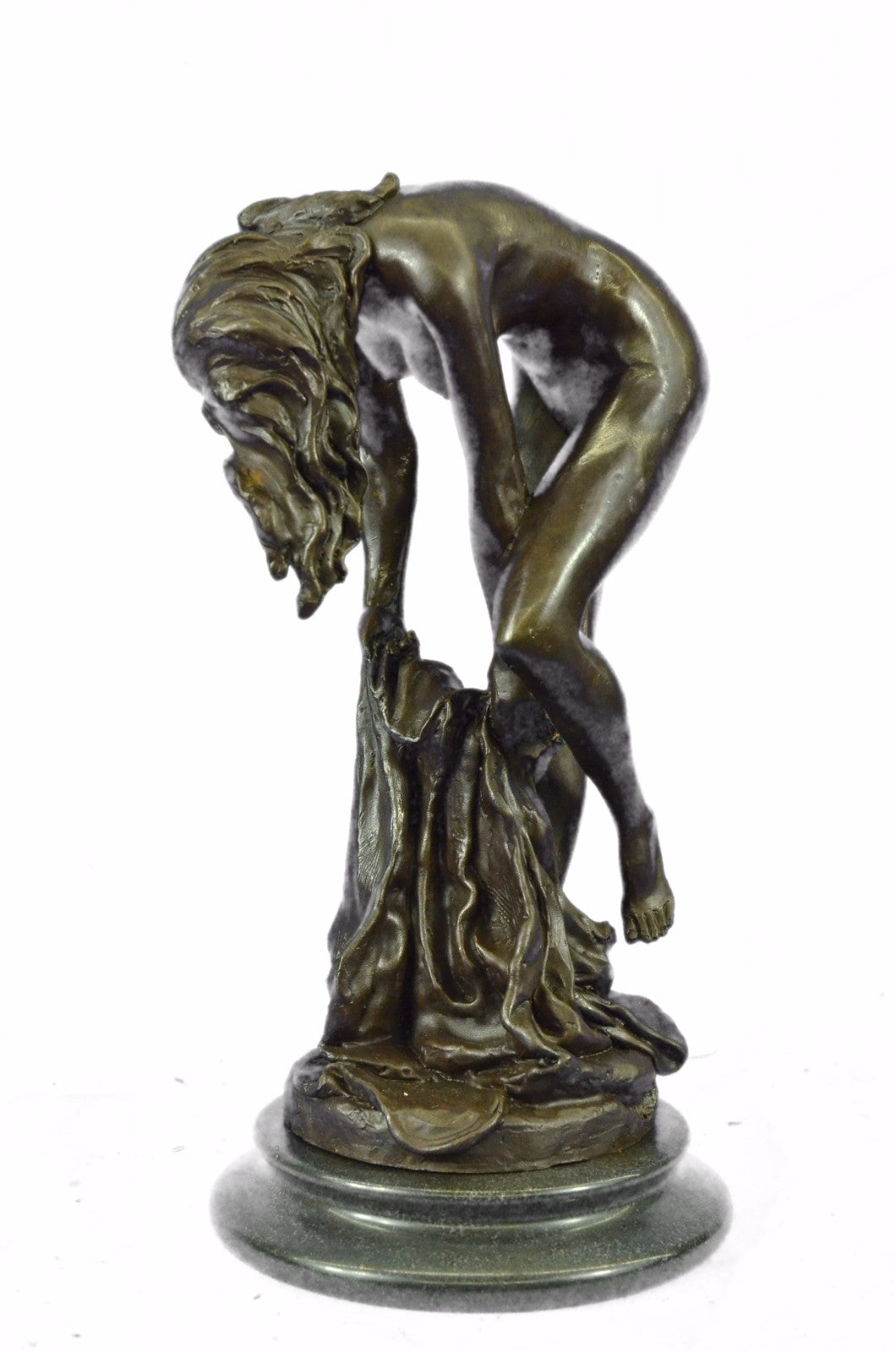 Bronze Sculpture Hand Made Nude Woman by Jean Patoue Classic Artwork