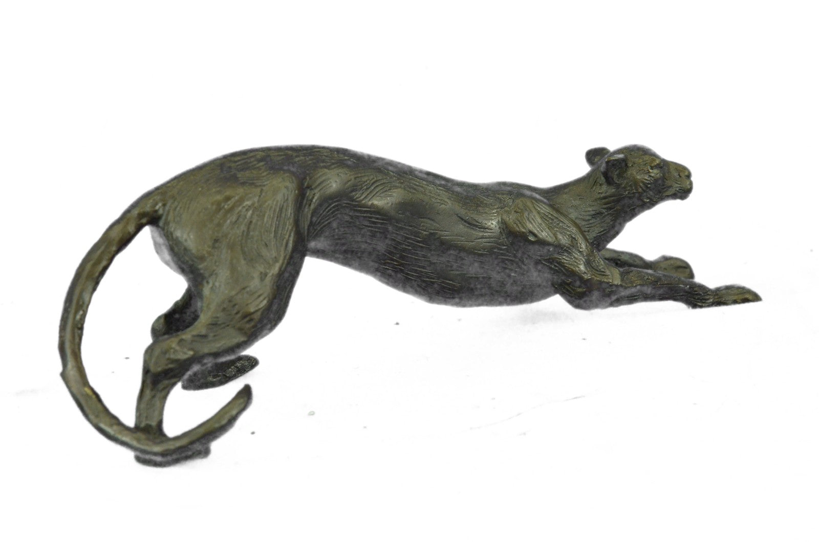 Jaguar Panther Leopard Cougar Big Cat Car Collector Bronze Sculpture Statue Gift