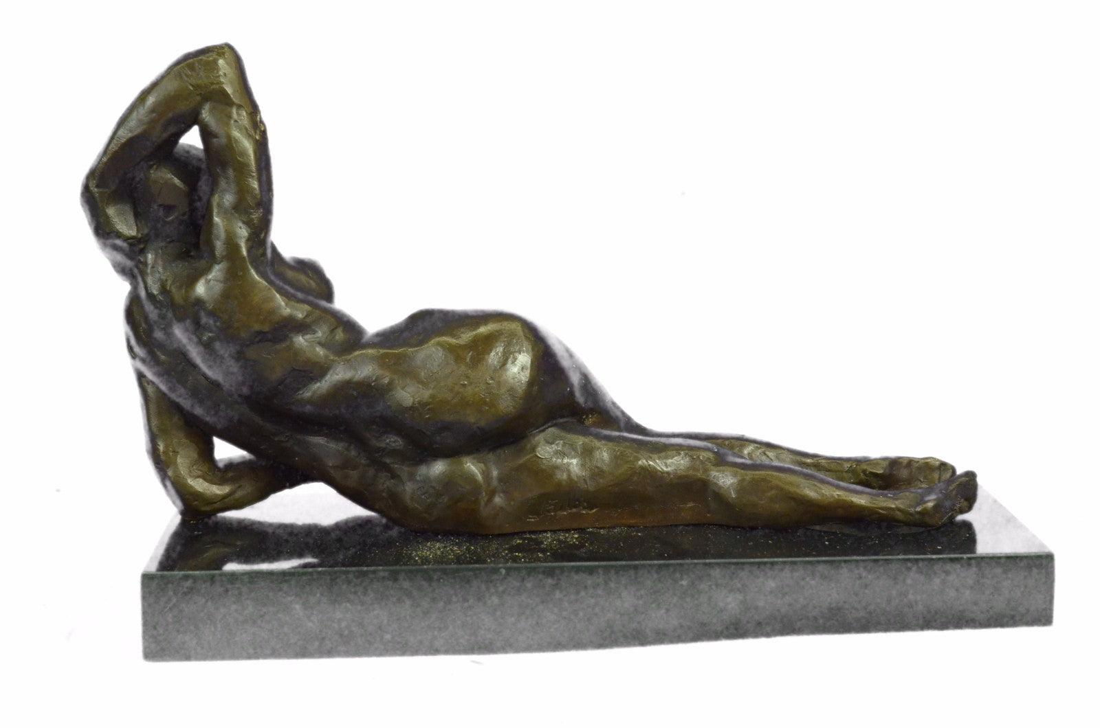 Limited Edition Tribute to Henry Moore Nude Female Bronze Sculpture Marble Figur