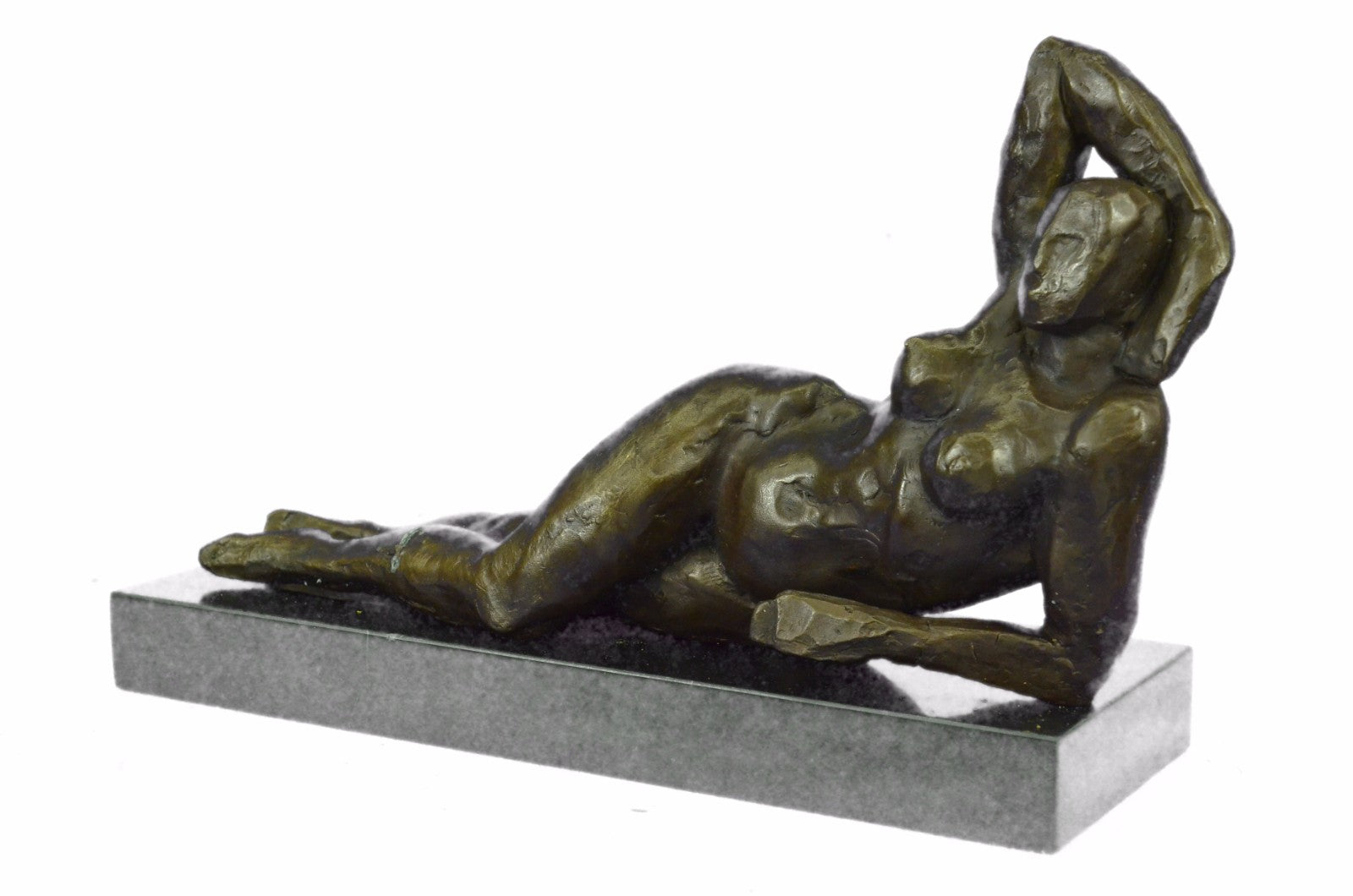 Limited Edition Tribute to Henry Moore Nude Female Bronze Sculpture Marble Figur