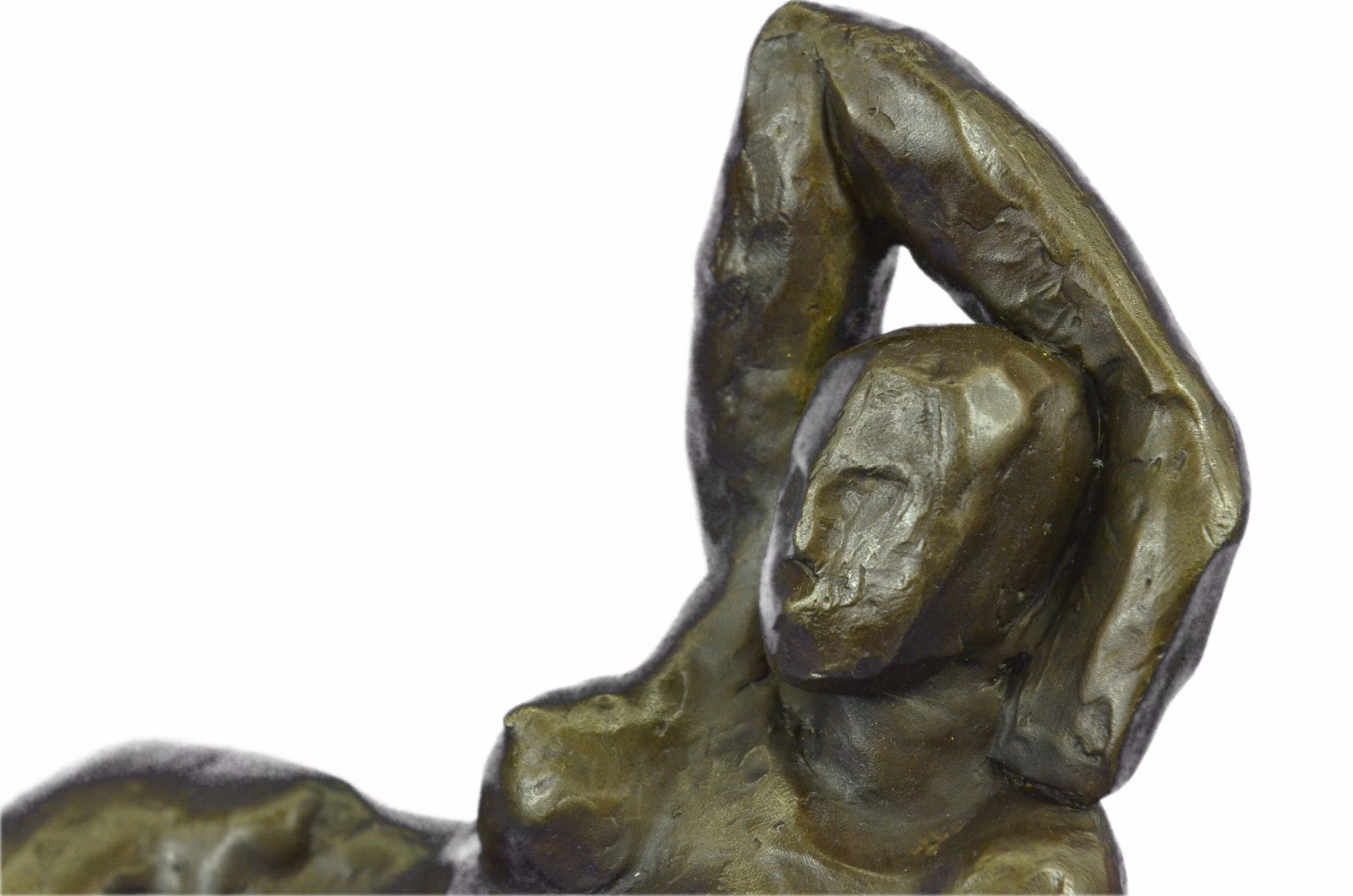 Limited Edition Tribute to Henry Moore Nude Female Bronze Sculpture Marble Figur