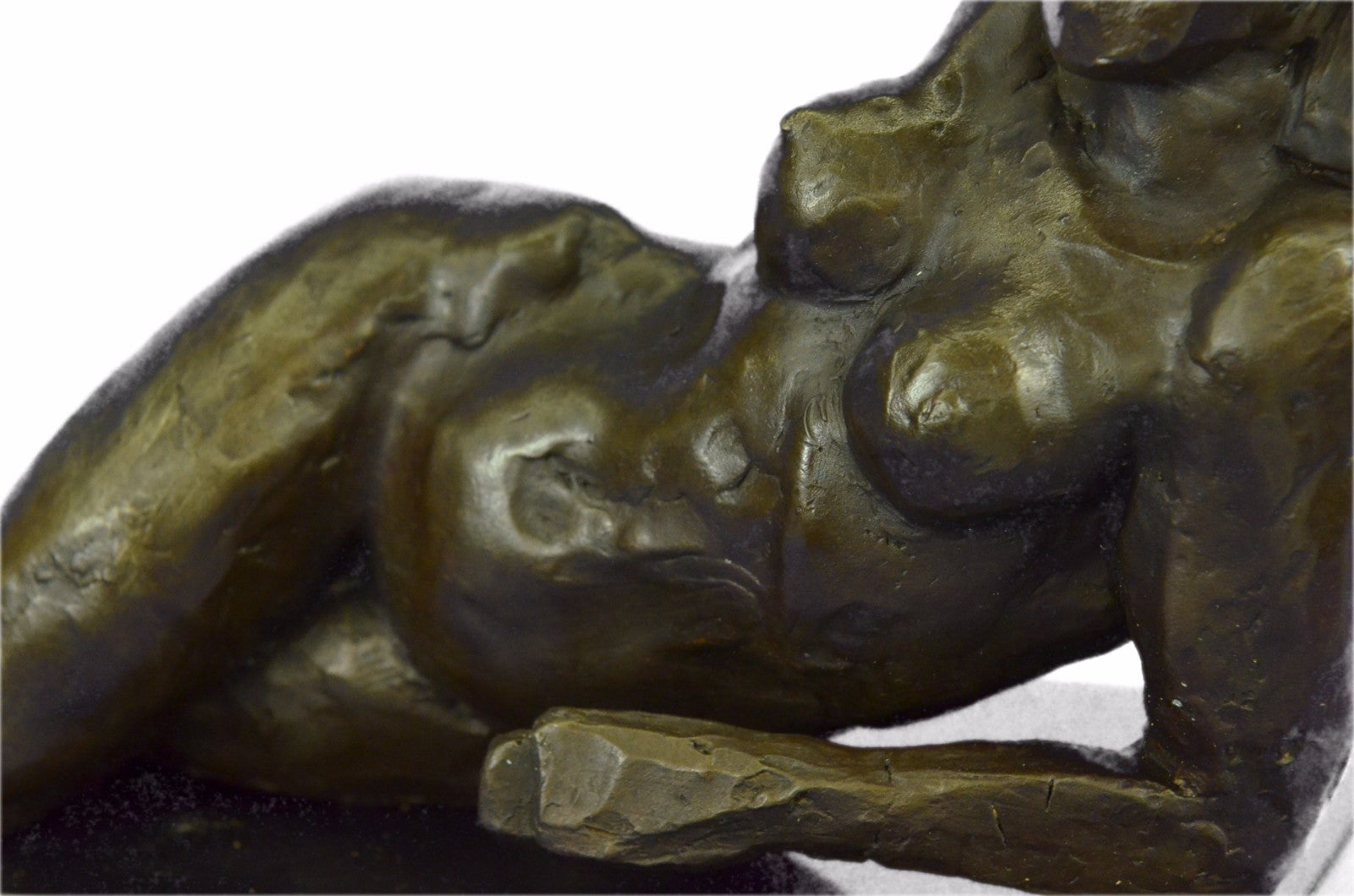 Limited Edition Tribute to Henry Moore Nude Female Bronze Sculpture Marble Figur