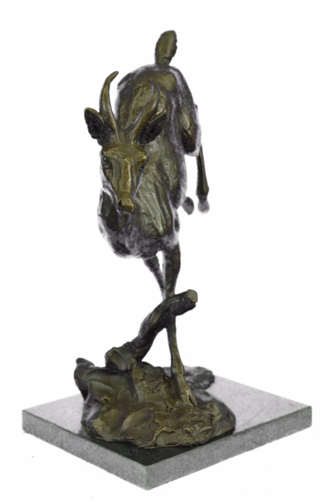 Henry Moore Stag Buck Deer Classic Animal Bronze Sculpture Detailed Figurine