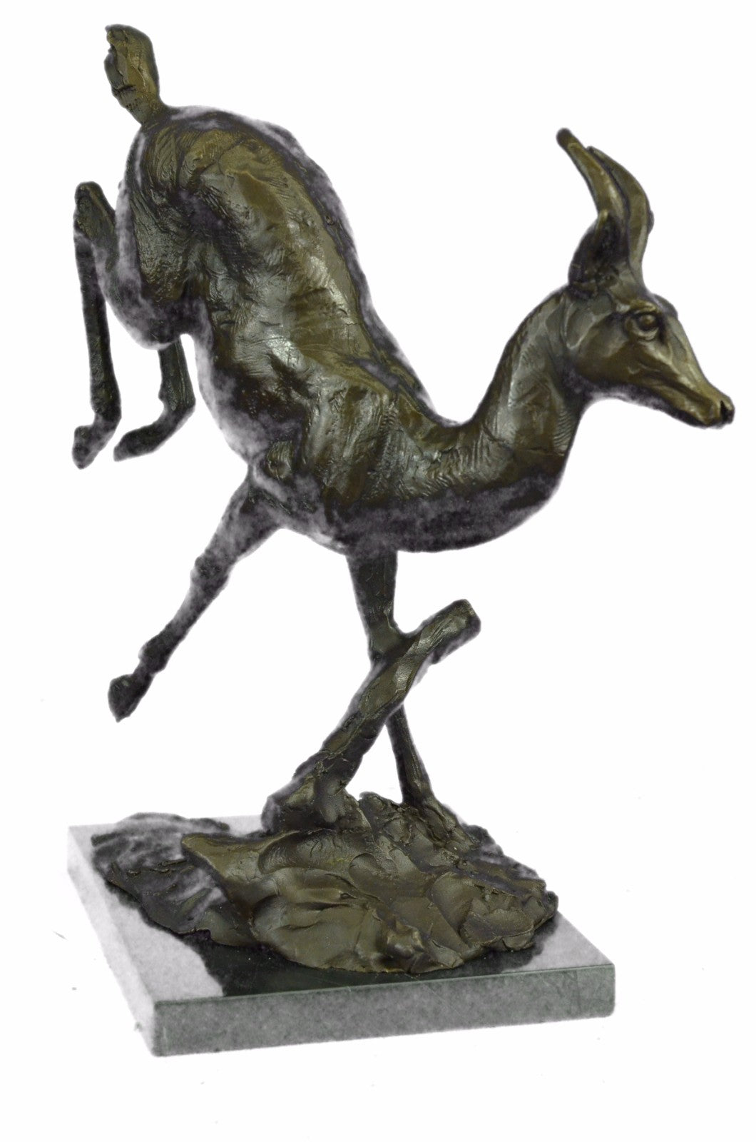 Henry Moore Stag Buck Deer Classic Animal Bronze Sculpture Detailed Figurine