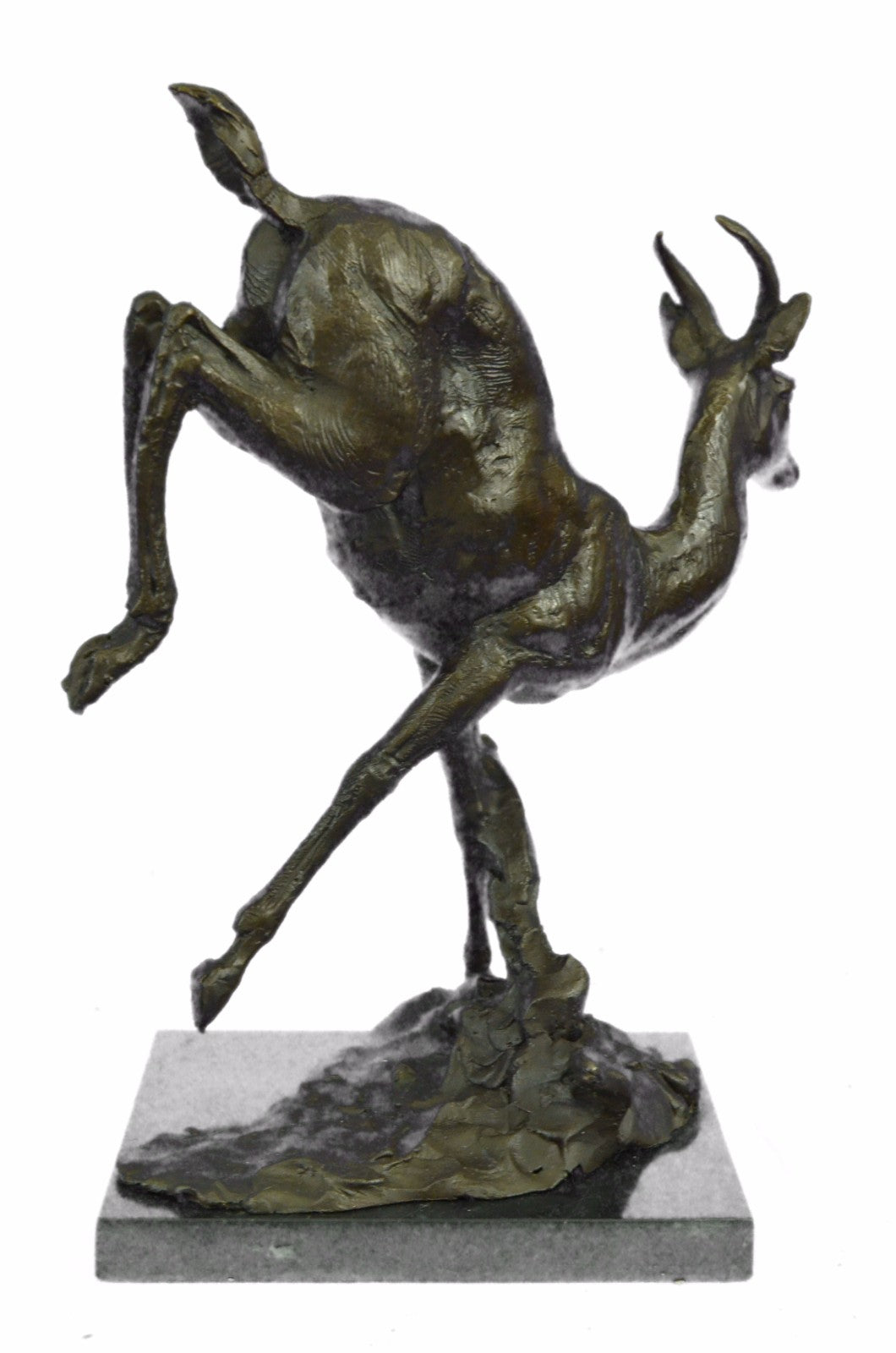 Henry Moore Stag Buck Deer Classic Animal Bronze Sculpture Detailed Figurine