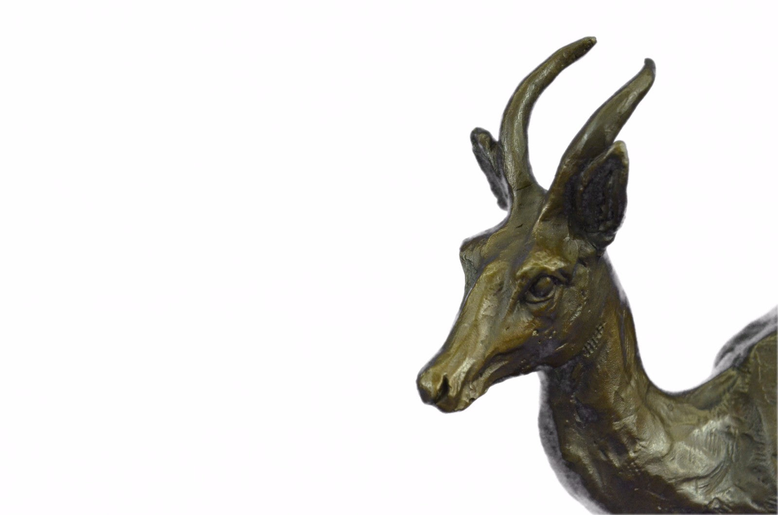 Henry Moore Stag Buck Deer Classic Animal Bronze Sculpture Detailed Figurine