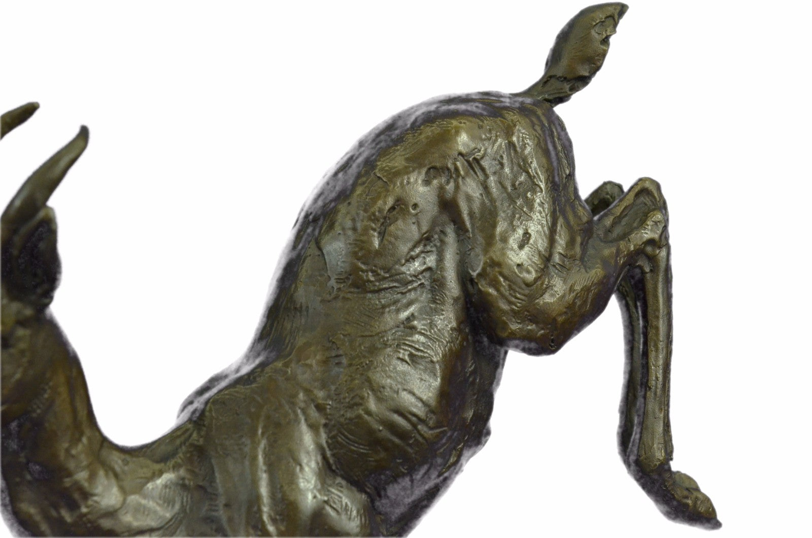 Henry Moore Stag Buck Deer Classic Animal Bronze Sculpture Detailed Figurine