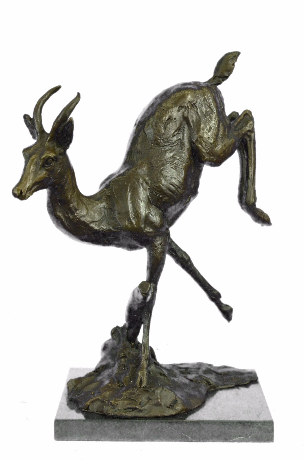 Henry Moore Stag Buck Deer Classic Animal Bronze Sculpture Detailed Figurine