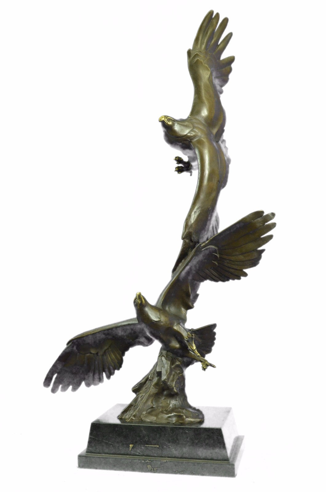 Art Deco Numbered Original Williams Classic Wildlife Eagle Birds Bronze Statue S