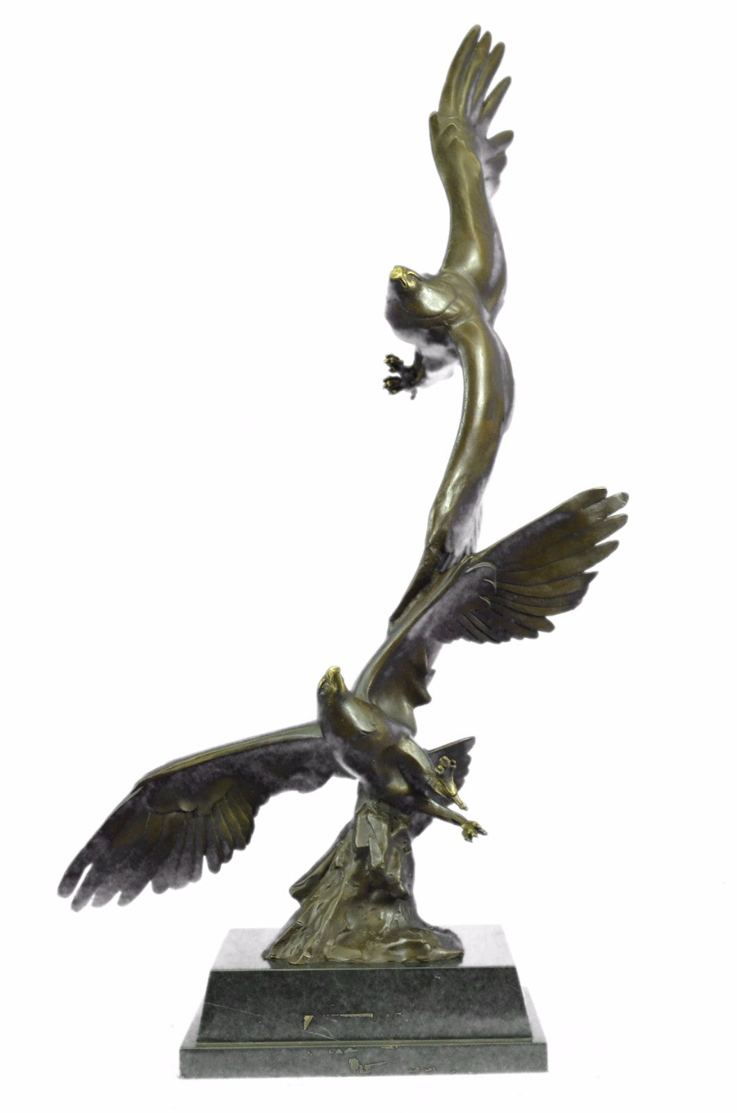 Art Deco Numbered Original Williams Classic Wildlife Eagle Birds Bronze Statue S