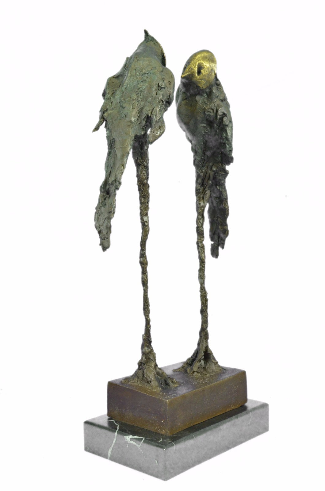 Collector Numbered Edition Original Abstract Modern Art Parrots Bronze Sculpture