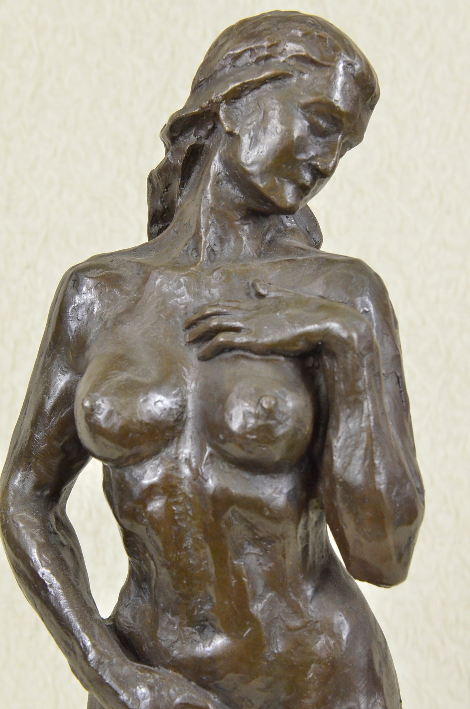 Handcrafted bronze sculpture SALE Female Art Modern Abstract Original Signed