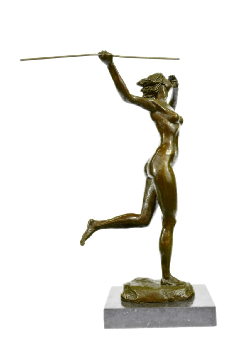 Nude Amazon Warrior Girl Hot Cast Bronze Sculpture European Made By Vitaleh