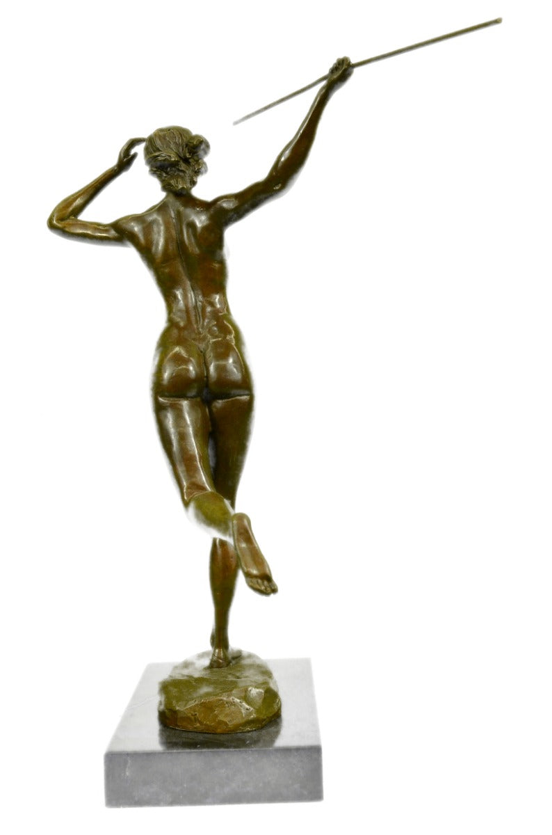 Nude Amazon Warrior Girl Hot Cast Bronze Sculpture European Made By Vitaleh