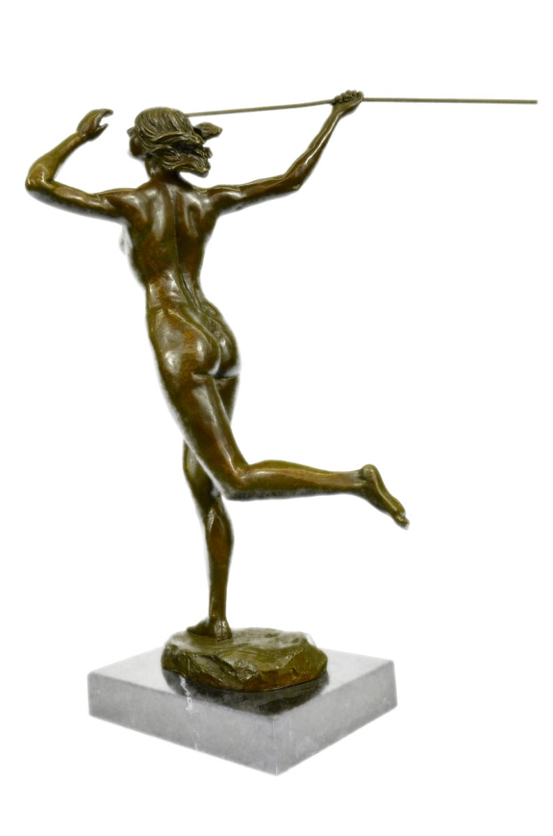 Nude Amazon Warrior Girl Hot Cast Bronze Sculpture European Made By Vitaleh