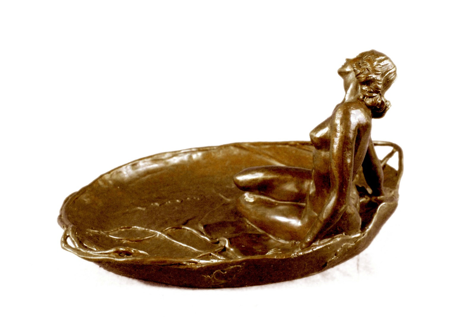 Soap Dish for Bathroom Home Deco Bronze Sculpture Original Hand Crafted Figure