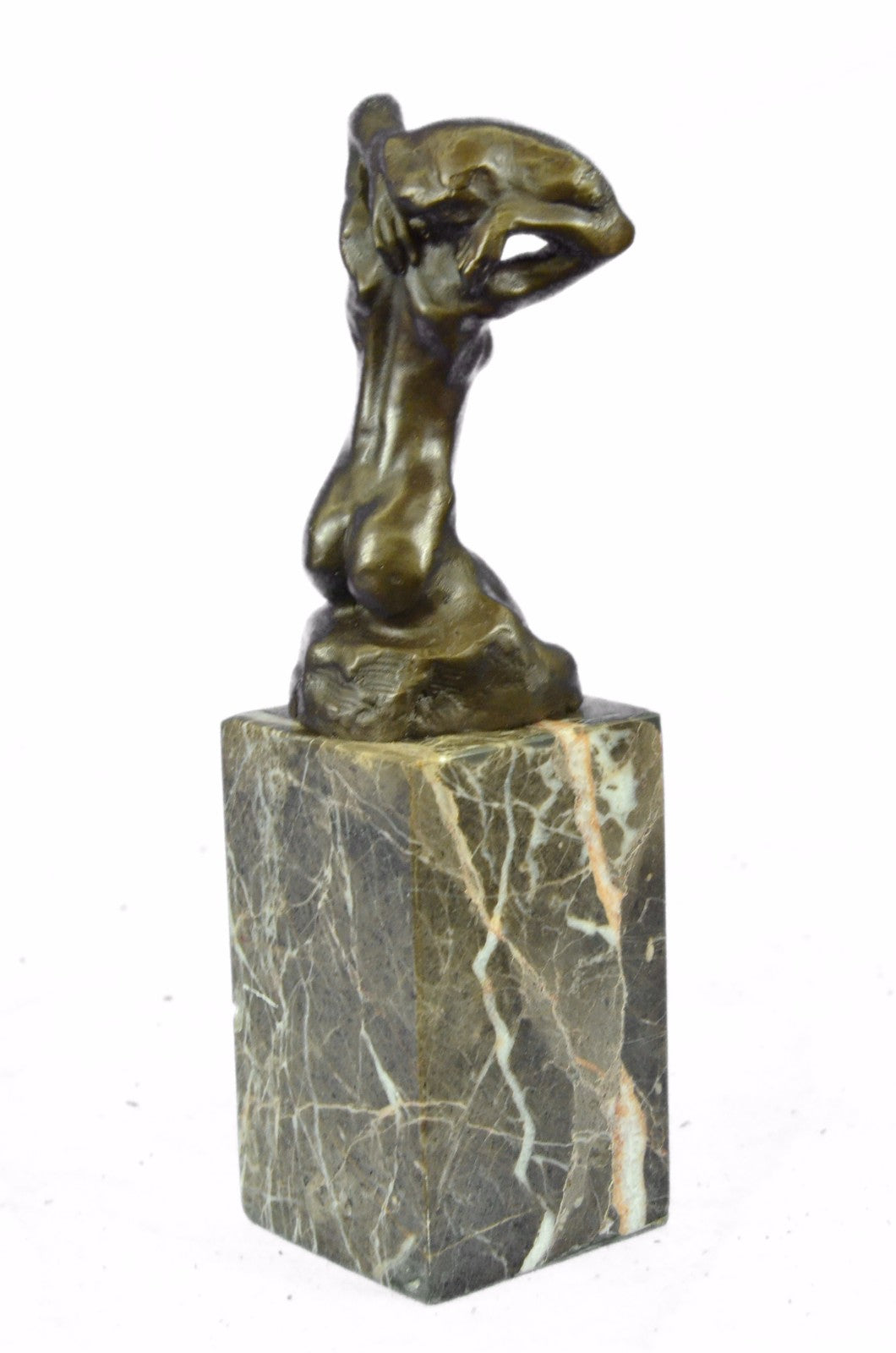 Handcrafted bronze sculpture SALE Dec End Book Bookend Female Nude Rodin Signed