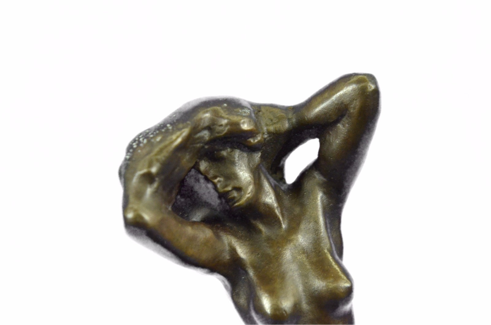 Handcrafted bronze sculpture SALE Dec End Book Bookend Female Nude Rodin Signed