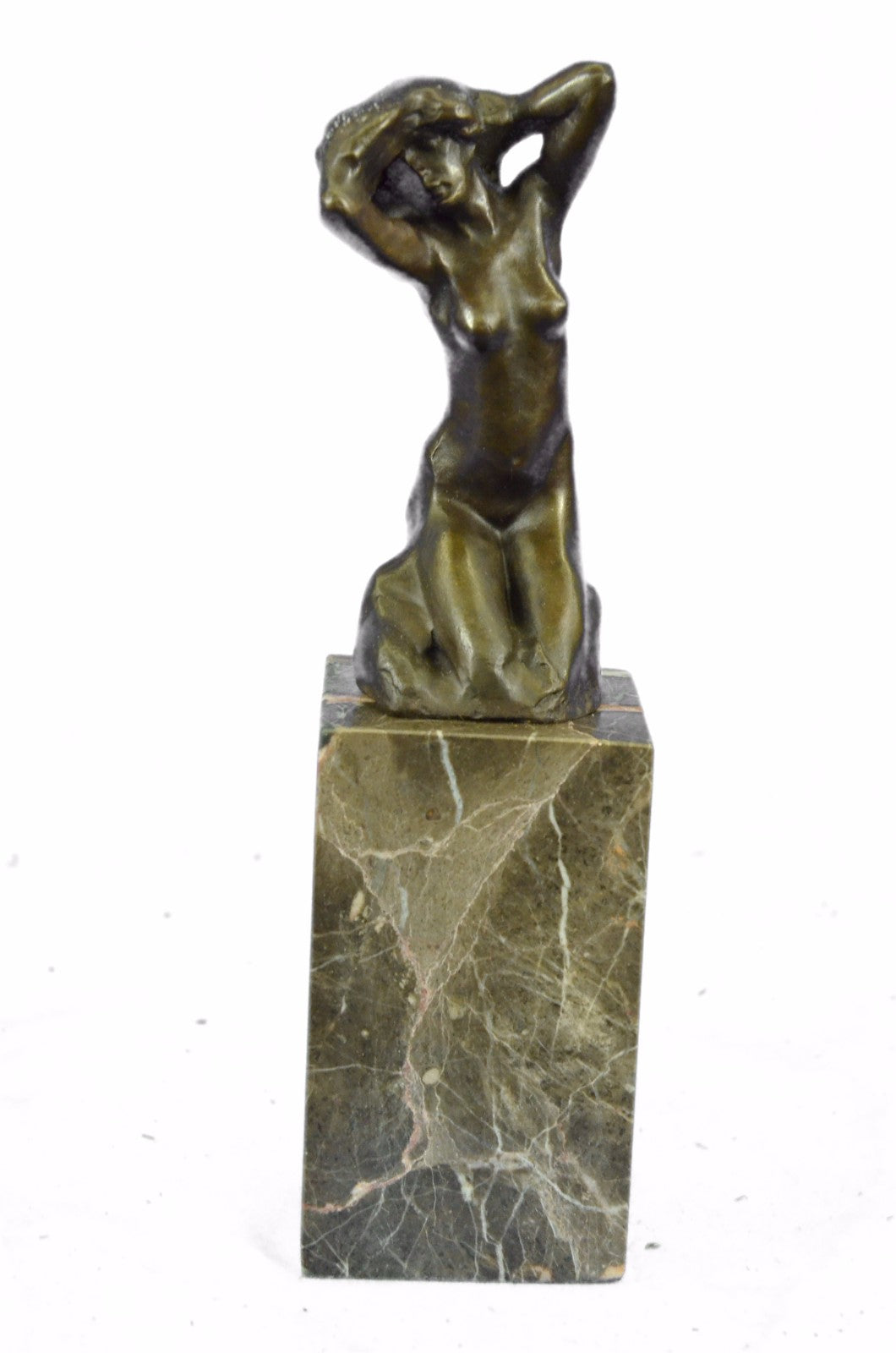 Handcrafted bronze sculpture SALE Dec End Book Bookend Female Nude Rodin Signed