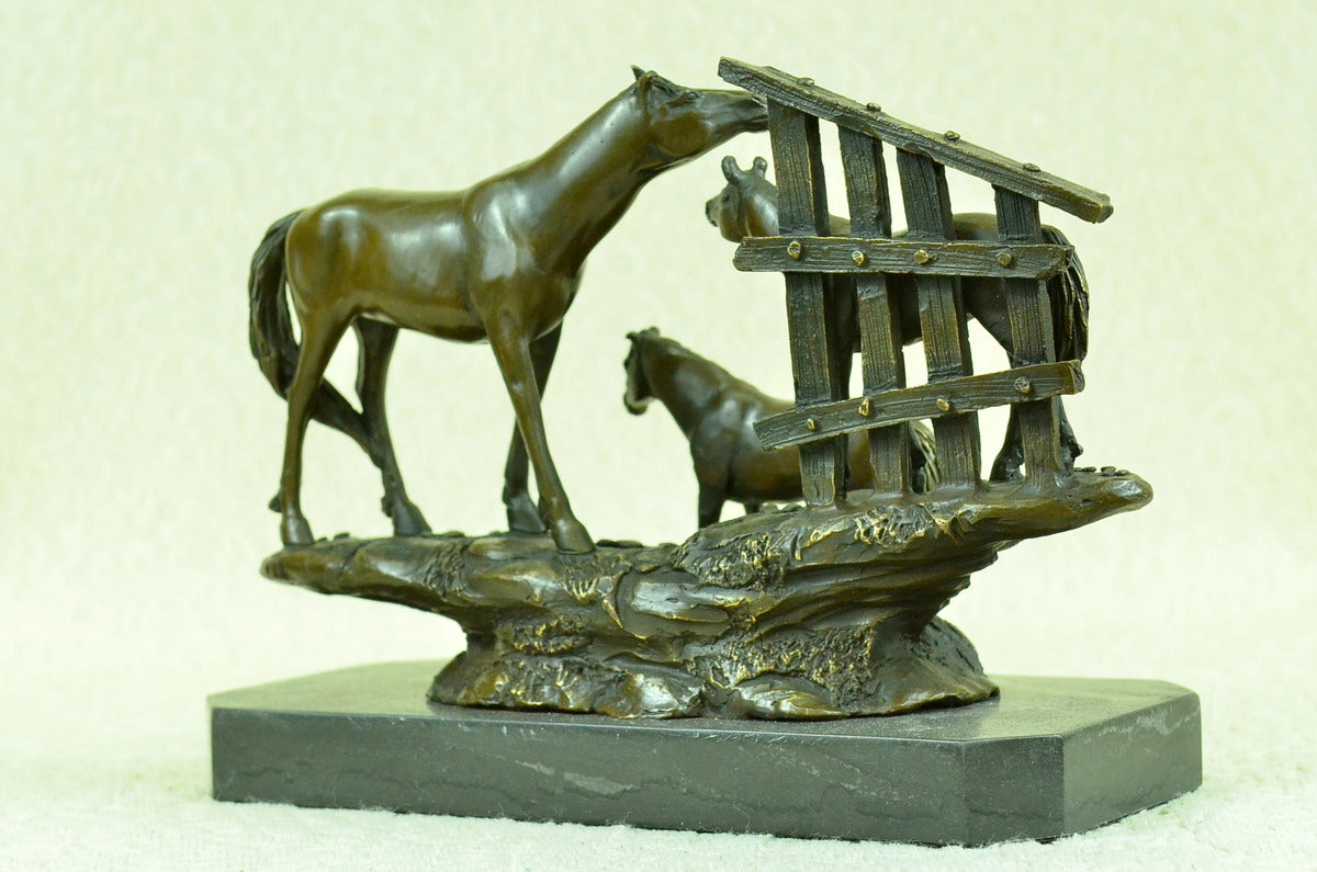 Brilliant Bronze Sculpture ~ Equestrian Horse Mare Handcrafted