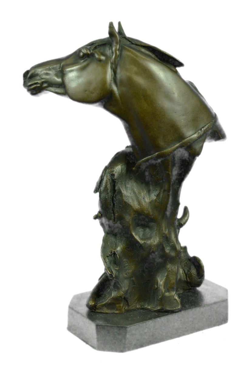 Collectible Bronze Statue DEAL Original Milo Gorgeous Bust Horse Head Art Gift