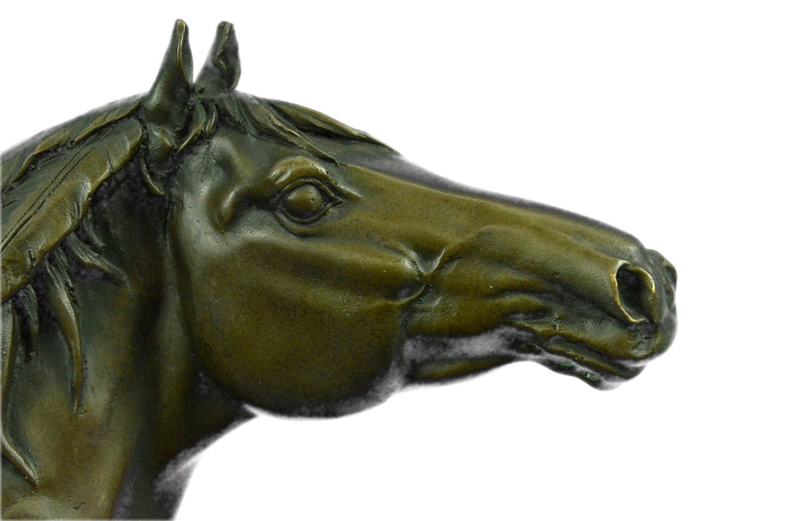 Collectible Bronze Statue DEAL Original Milo Gorgeous Bust Horse Head Art Gift