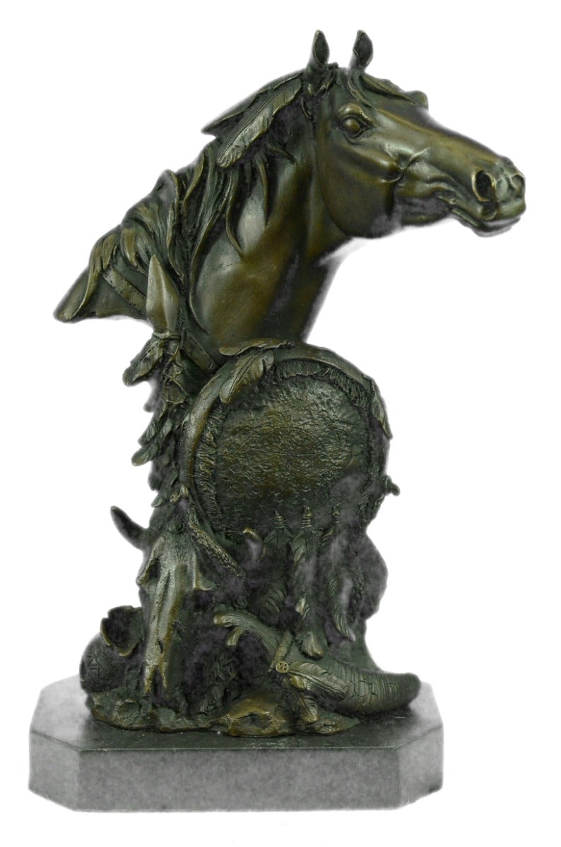 Collectible Bronze Statue DEAL Original Milo Gorgeous Bust Horse Head Art Gift