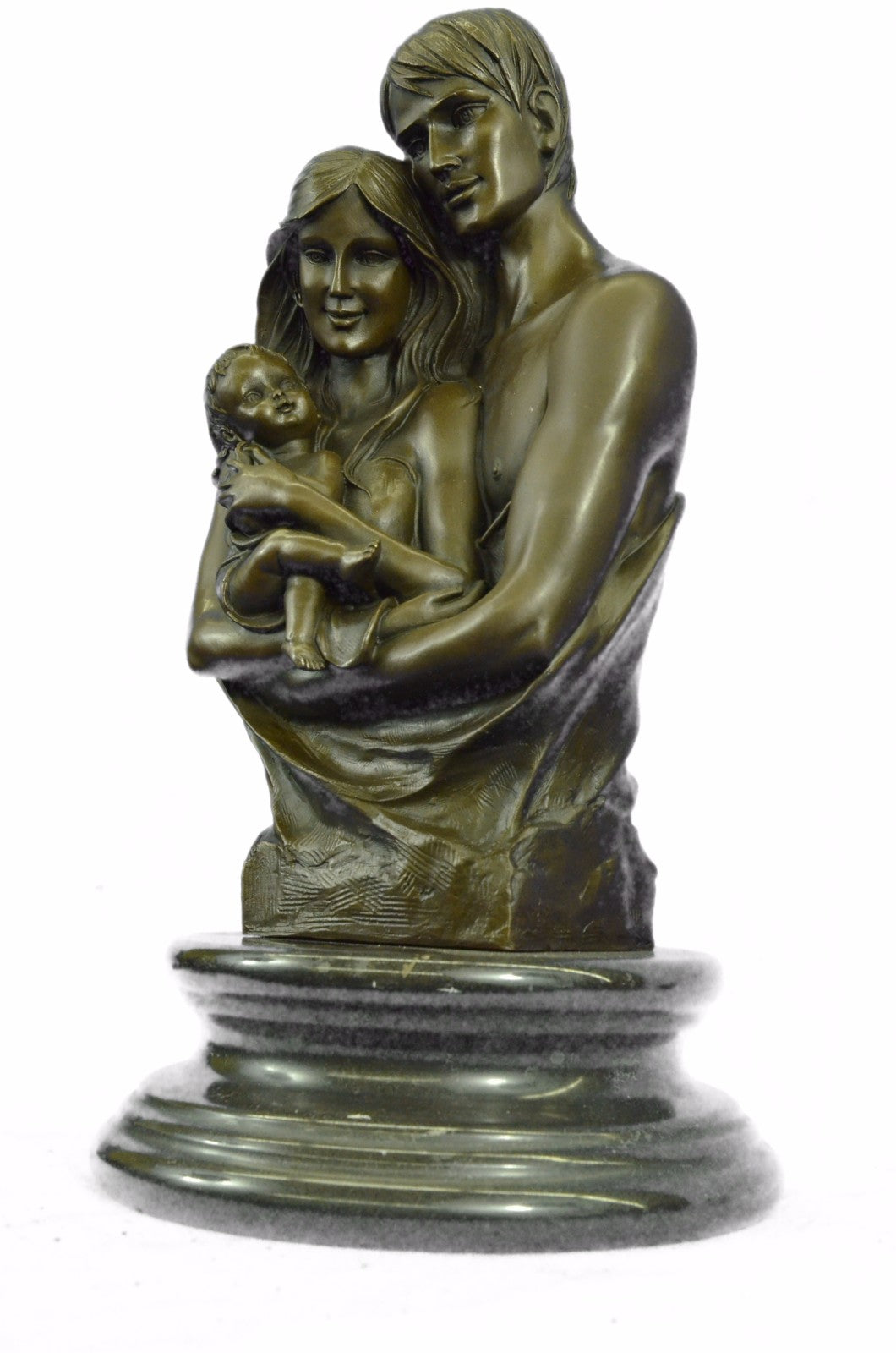 Happy Family by French Artist Dalou Bronze Sculpture Hot Cast Figurine Figure