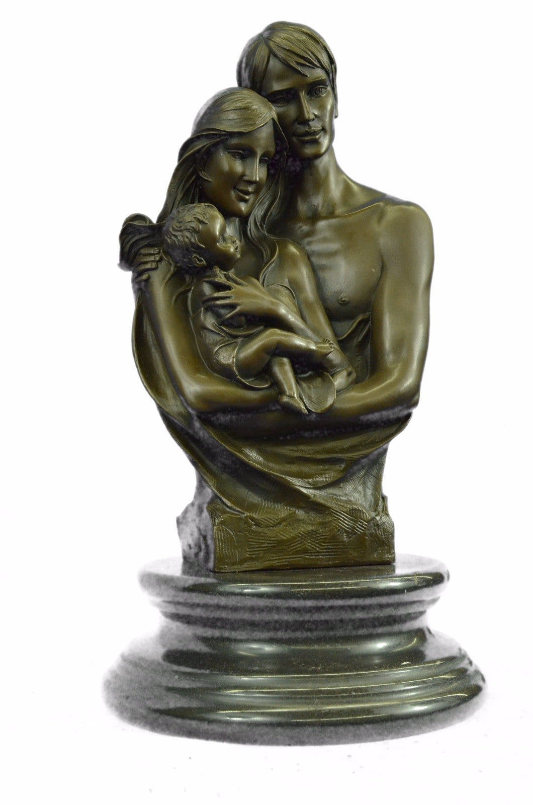 Happy Family by French Artist Dalou Bronze Sculpture Hot Cast Figurine Figure