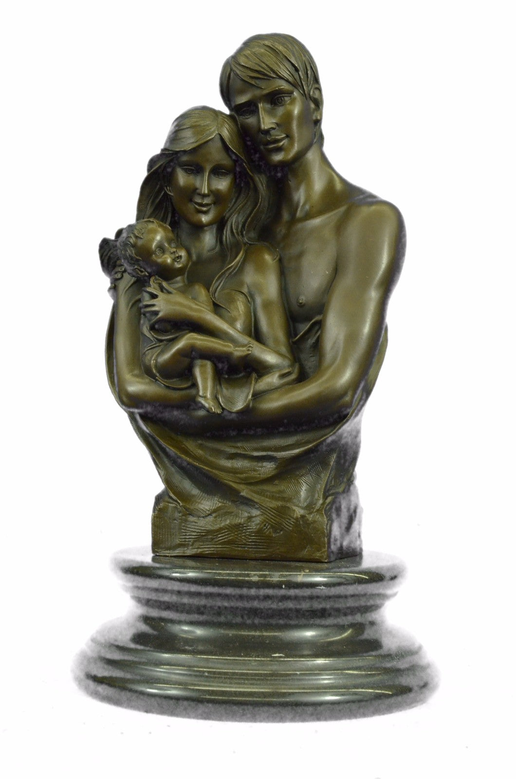 Happy Family by French Artist Dalou Bronze Sculpture Hot Cast Figurine Figure