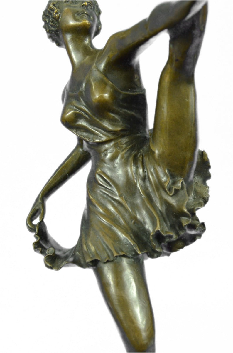 COLLECTIBLE BRONZE SCULPTURE STATUE Dancers 19"Tall Classical Dancer Ballerina