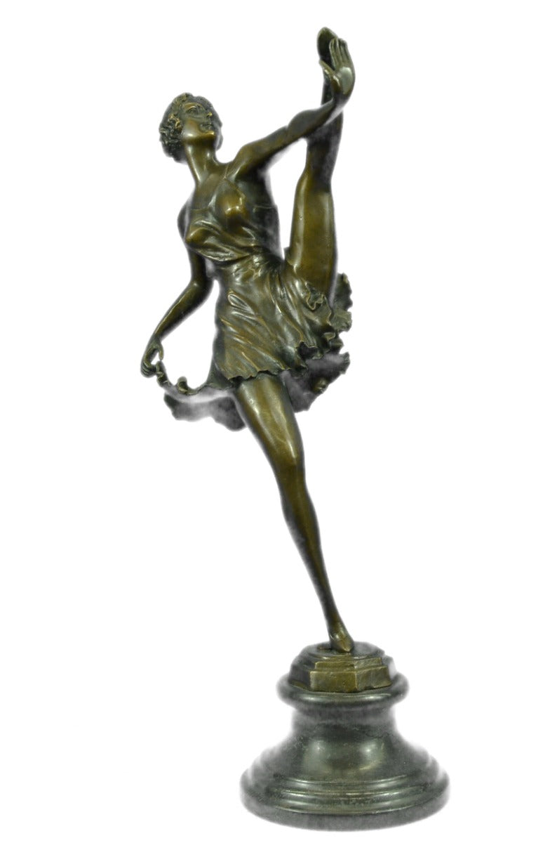 COLLECTIBLE BRONZE SCULPTURE STATUE Dancers 19"Tall Classical Dancer Ballerina