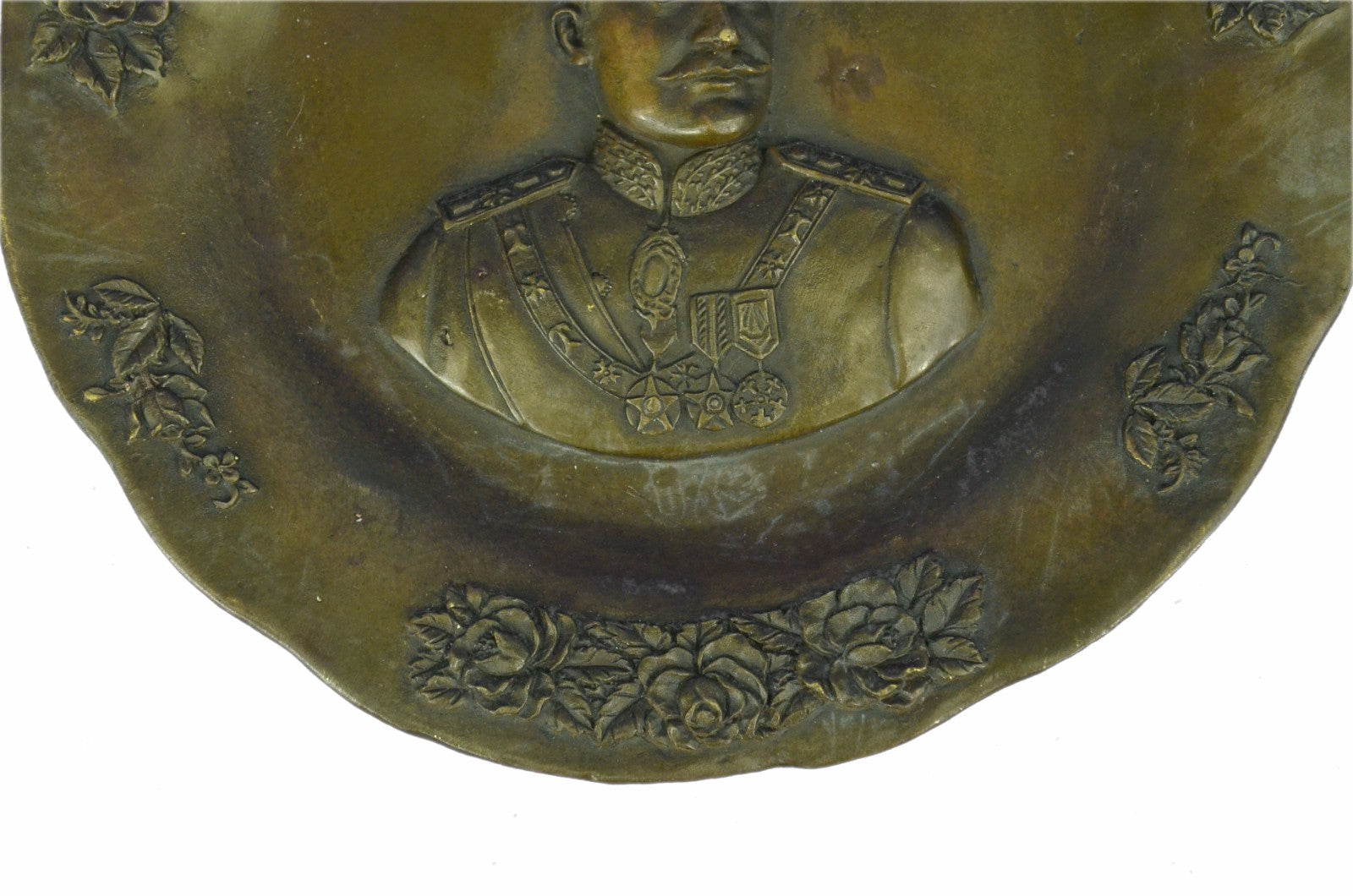 Reza Shah Pahlavi Memorial Bas-Relief Bronze Plaque by Persian Artist Kaneve Art