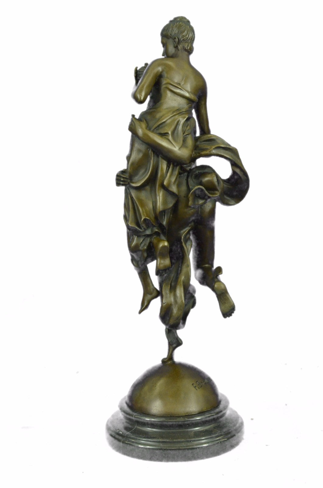 Art Deco Mythical Fantasy Fling Mercury  Hotcast Bronze Masterpiece Figurine Fig