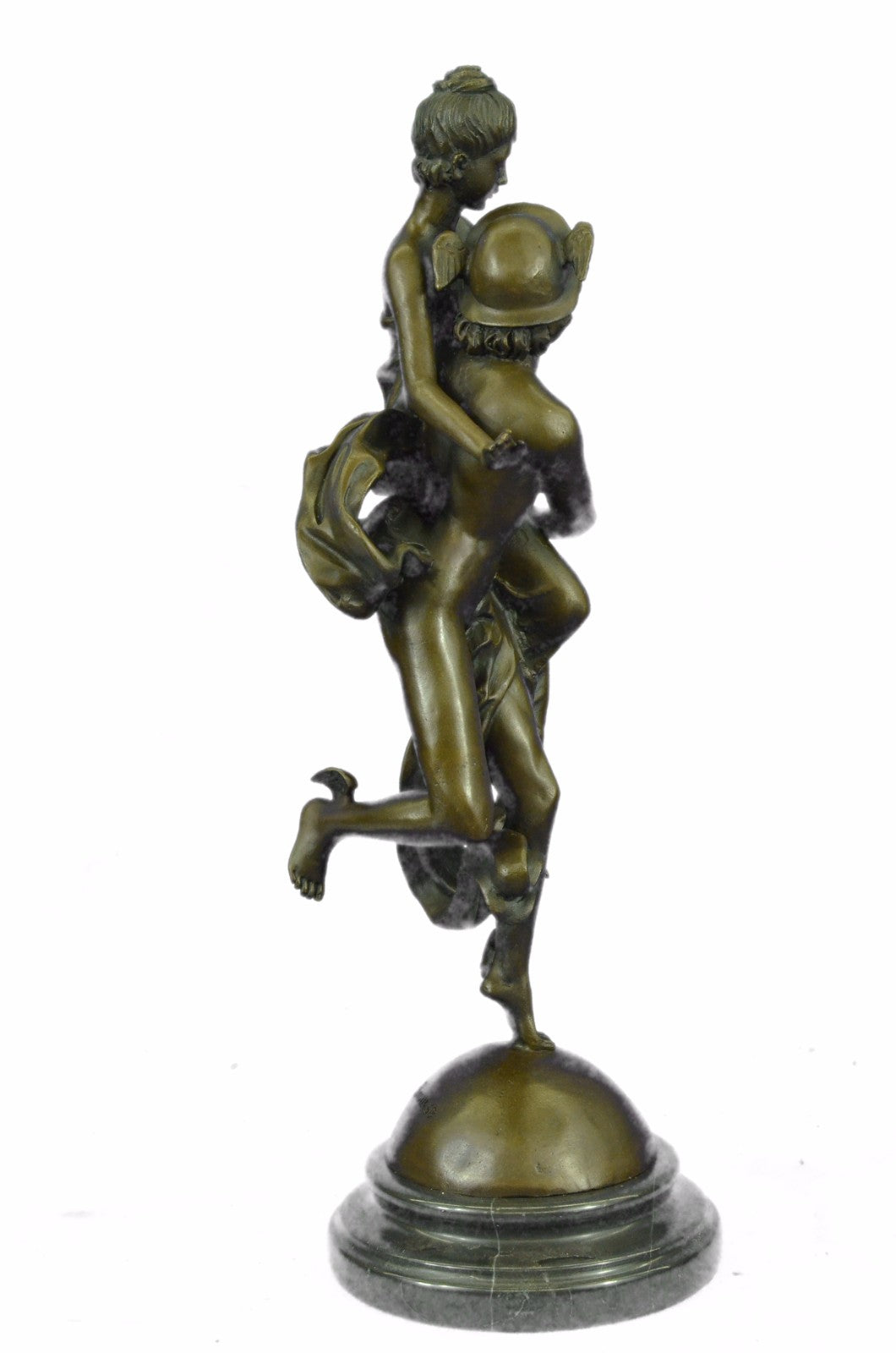 Art Deco Mythical Fantasy Fling Mercury  Hotcast Bronze Masterpiece Figurine Fig