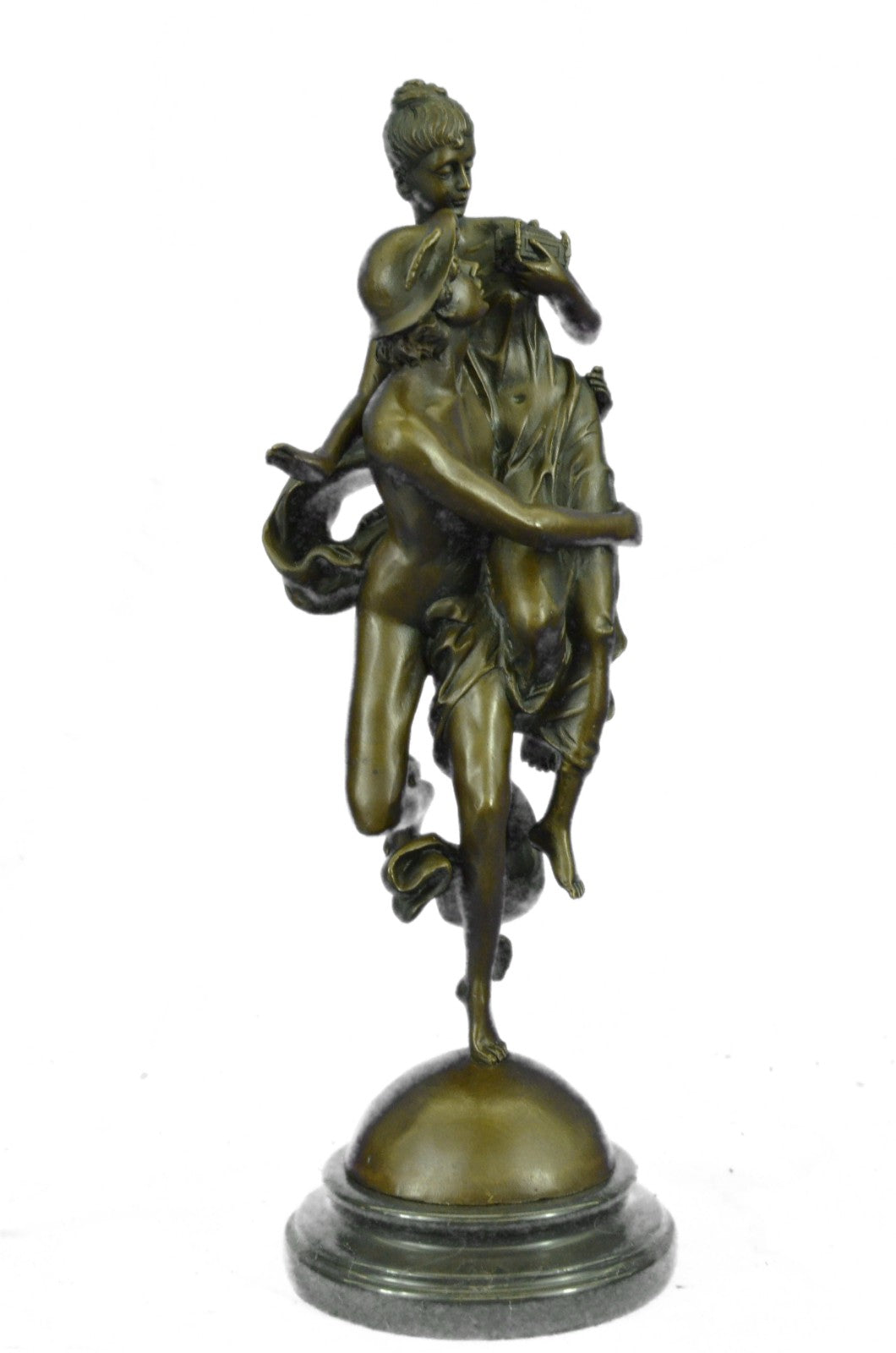 Art Deco Mythical Fantasy Fling Mercury  Hotcast Bronze Masterpiece Figurine Fig