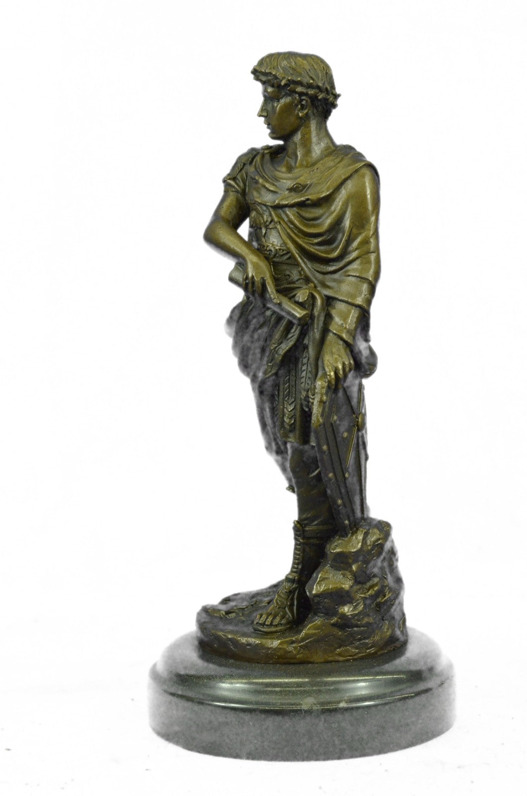 Handcrafted Detailed Julius Caesar Roman Emperor Made by Lost wax Method Bronze