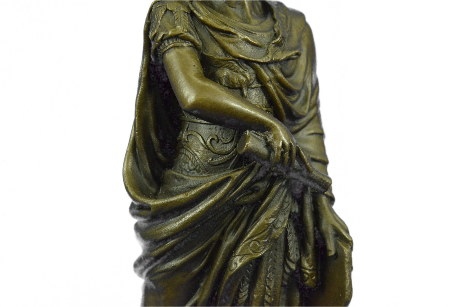 Handcrafted Detailed Julius Caesar Roman Emperor Made by Lost wax Method Bronze