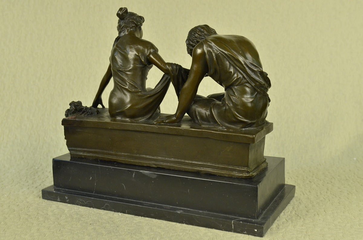 Signed Dalou Love Bronze Sculpture Romance Sculpture Home Office Decoration