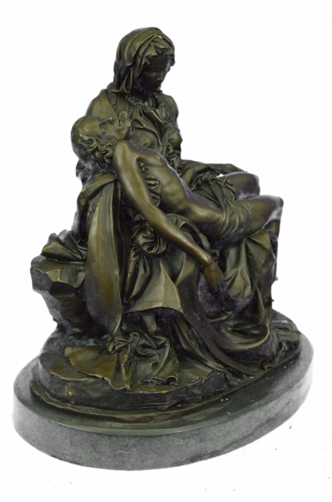 NEW! Pieta Statue Mother Madonna Jesus Catholic Church Real Bronze 12" Mary SALE