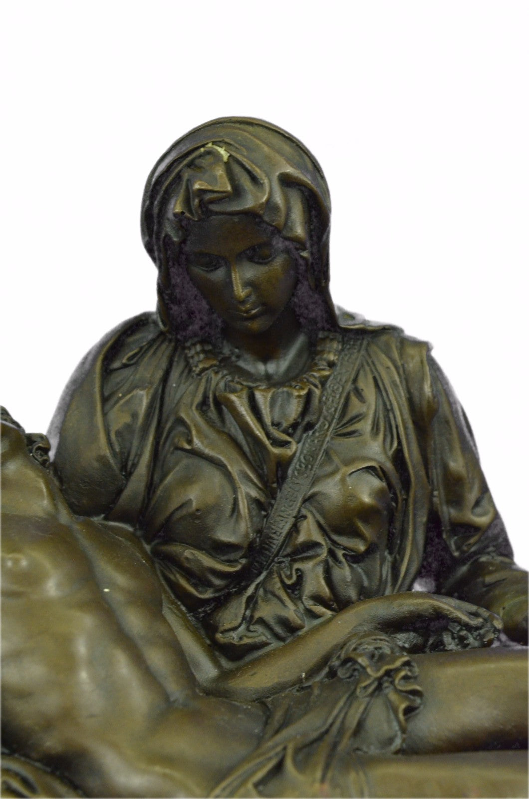 NEW! Pieta Statue Mother Madonna Jesus Catholic Church Real Bronze 12" Mary SALE