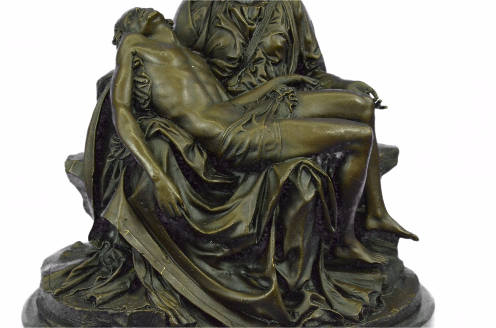 NEW! Pieta Statue Mother Madonna Jesus Catholic Church Real Bronze 12" Mary SALE