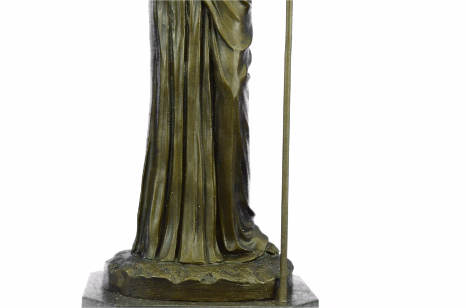 Handcrafted bronze sculpture SALE Deco Art Grecian Goddess Greek Athena Marble