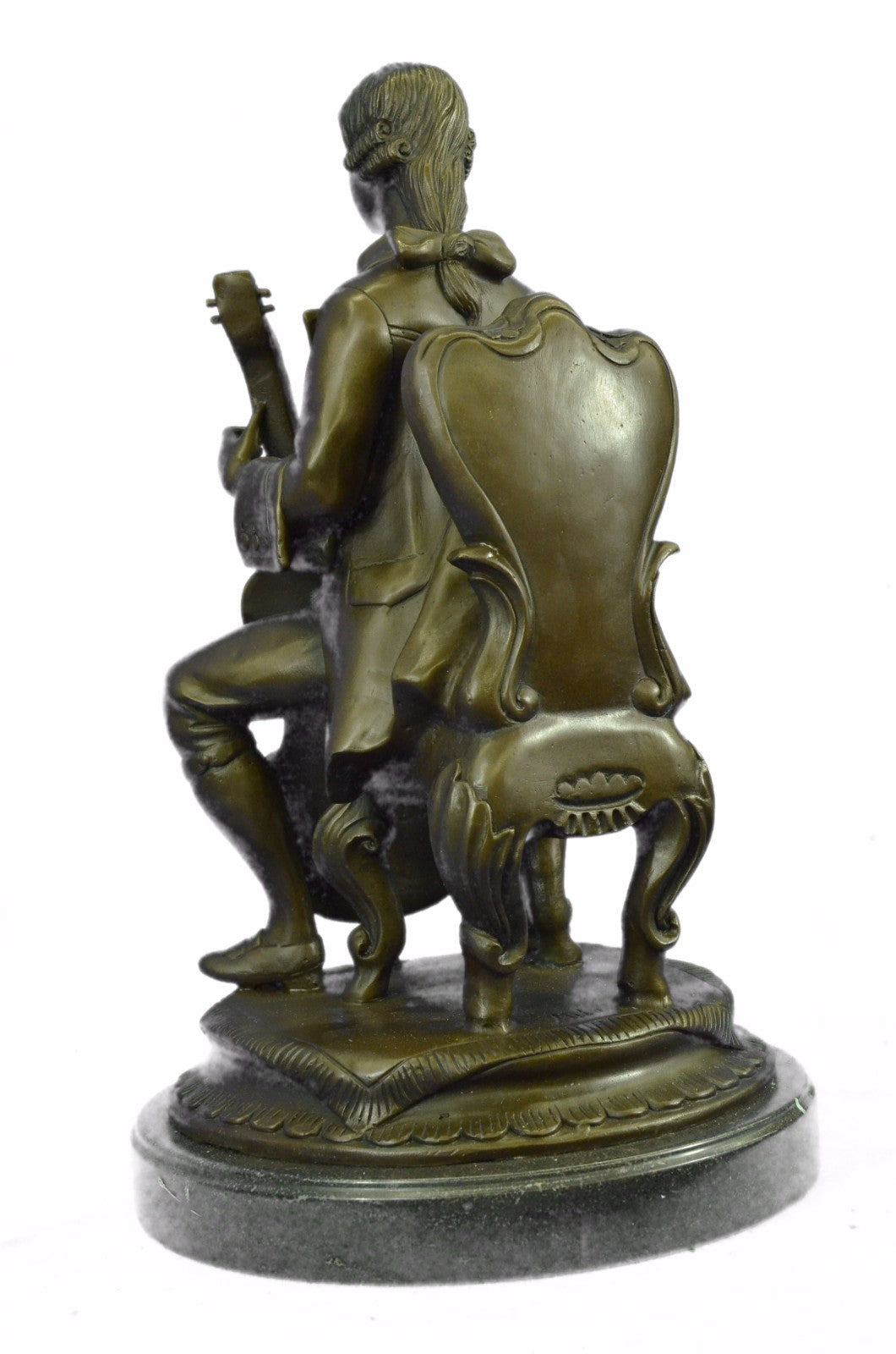 Jazz Band musician cello players Collectible Figurine Hand Made Sculpture